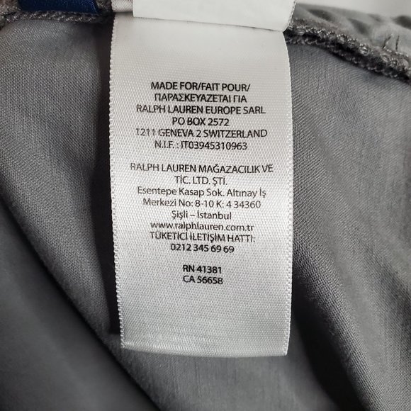 Polo Ralph Lauren Size 38/30 Pants Chinos Stretch Straight Leg Cotton Blend Gray - Picture 16 of 16